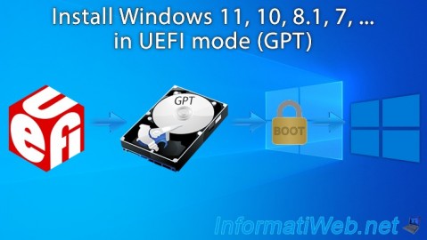 Install Windows 11, 10, 8.1, 7, ... in UEFI mode (GPT)