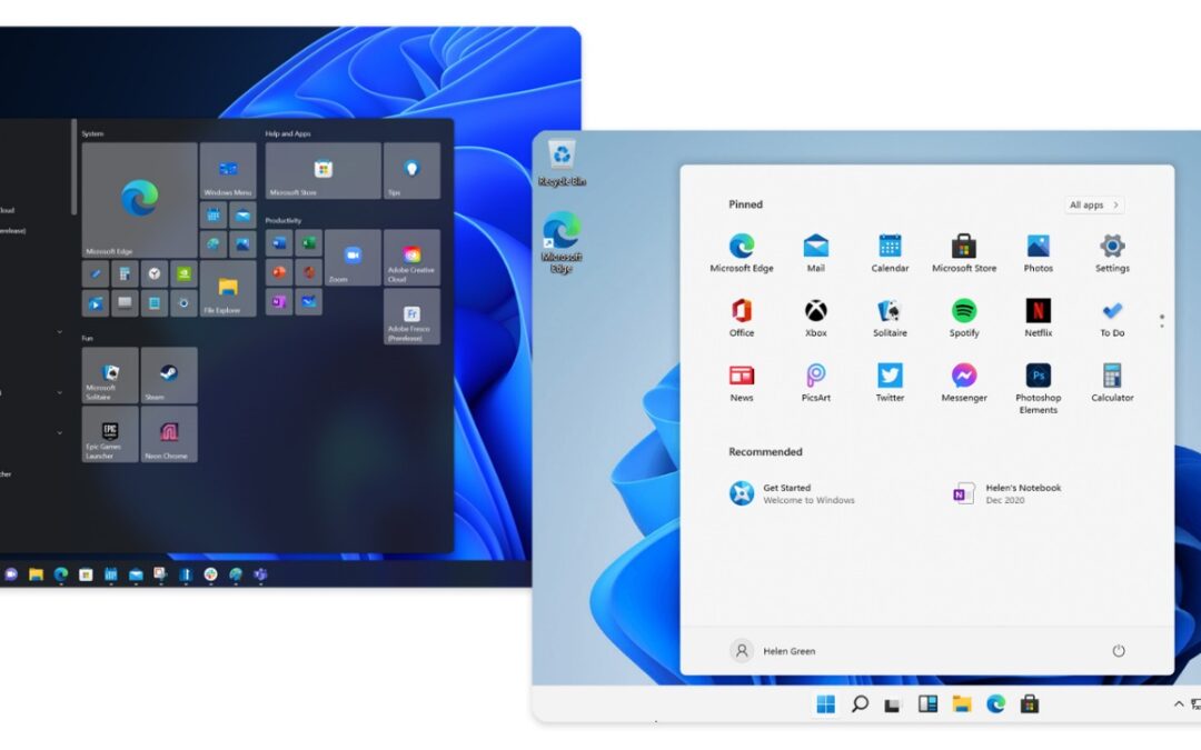 آشنایی با تفاوت تسک بار ویندوز ۱۰ و ۱۱