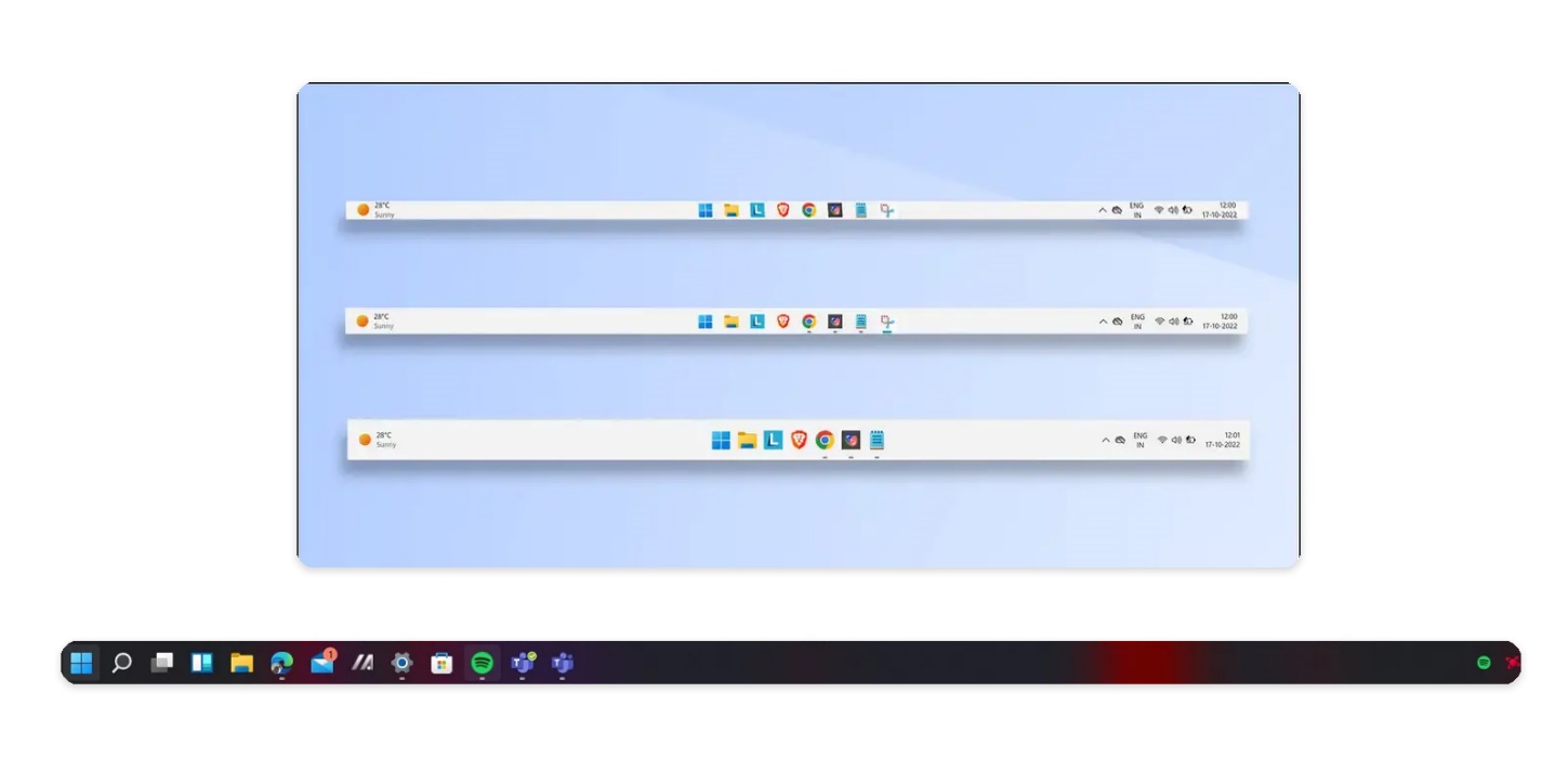 بررسی دیگر تفاوت‌ها در ساختار تسک بار ویندوز 10 و 11