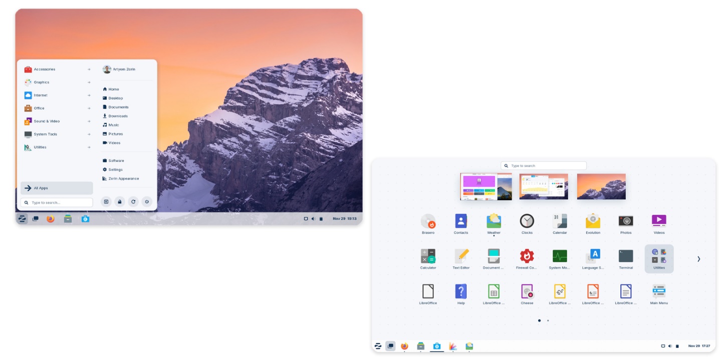 آشنایی با ویژگی‌های انواع سیستم عامل ZORIN
