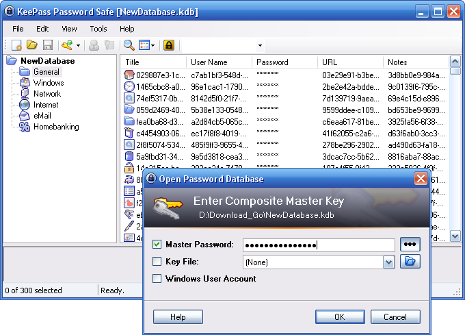 KeePass software