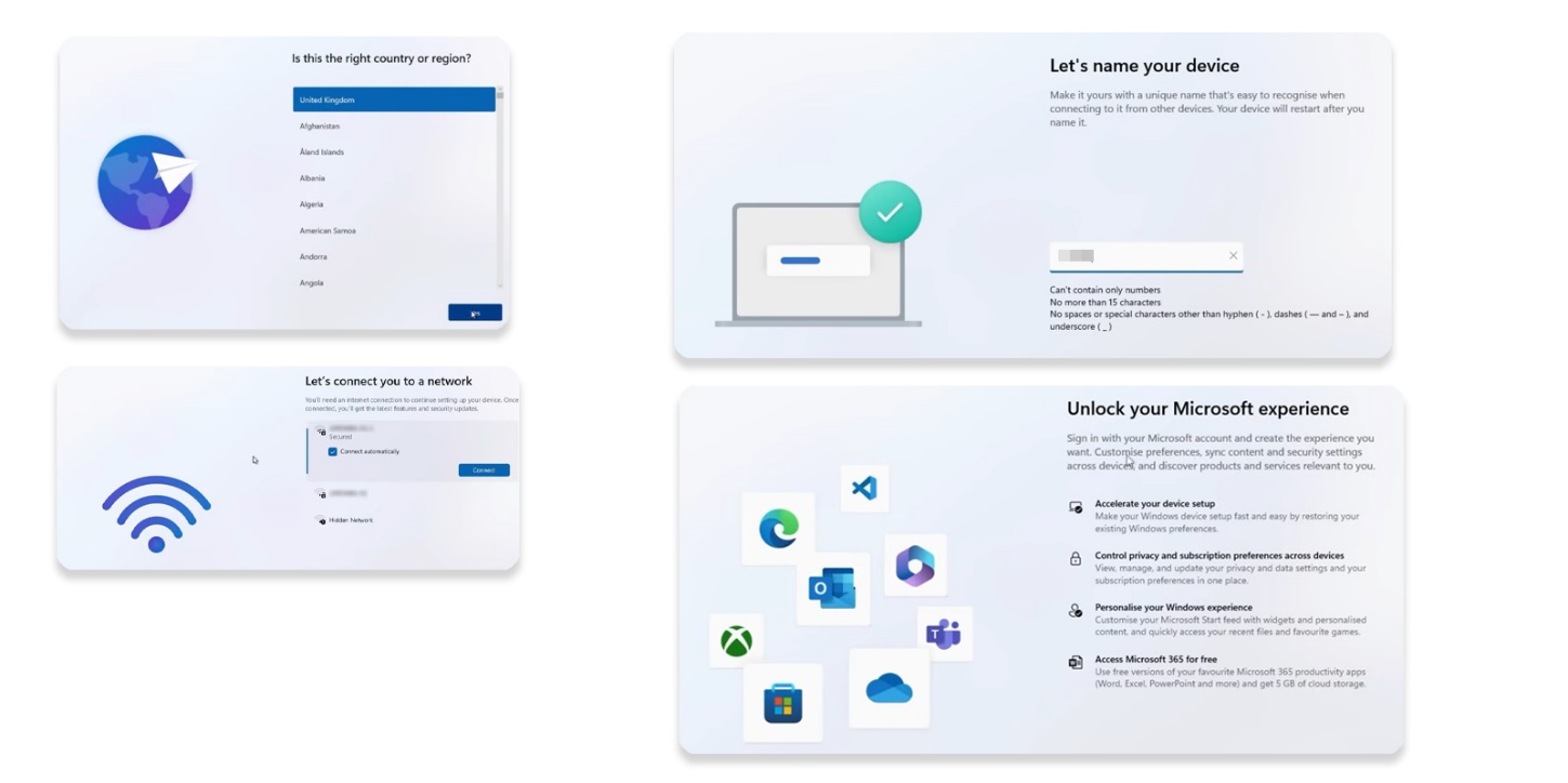 مراحل پایانی نصب ویندوز 11