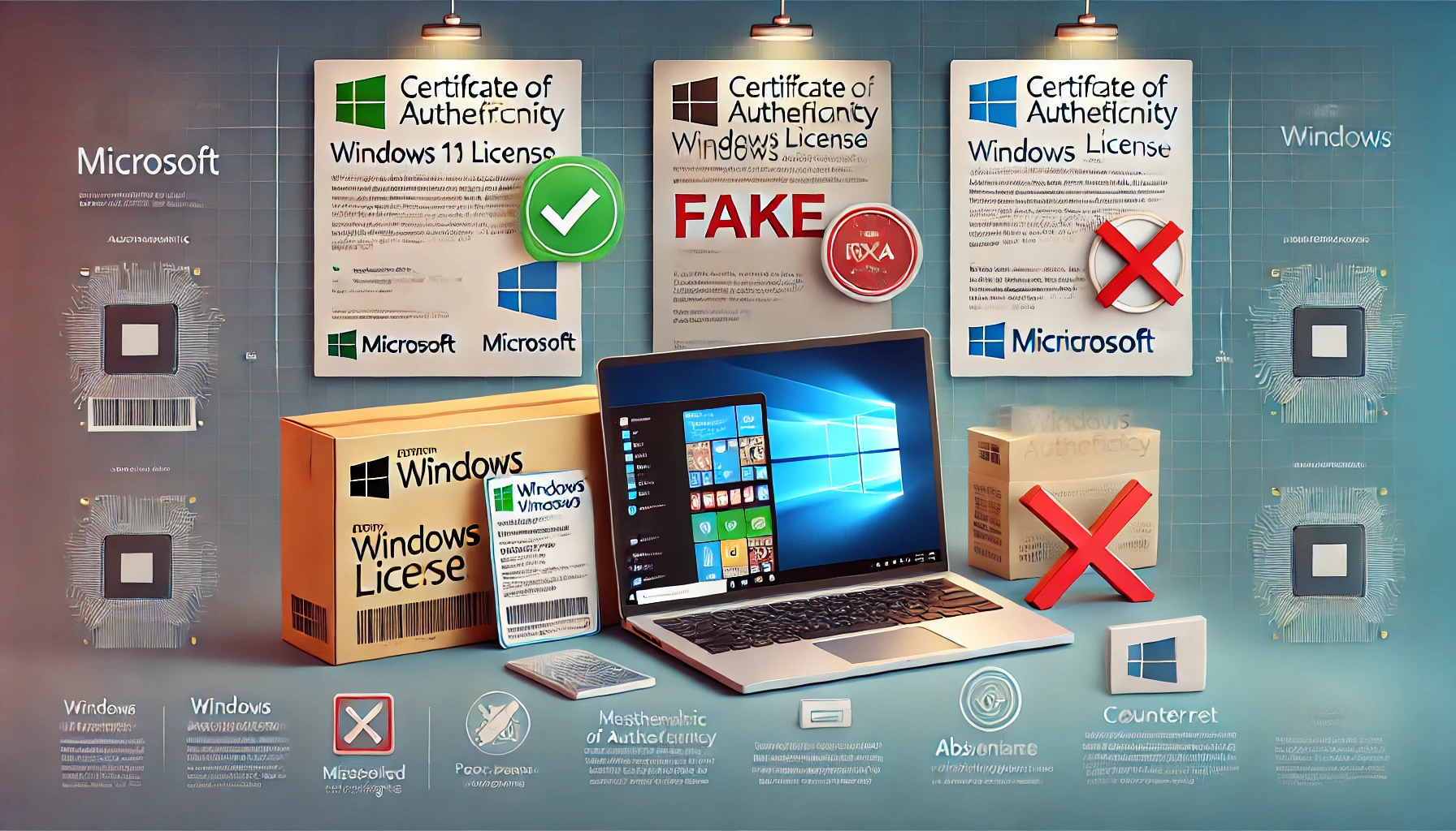 علائم هشداردهنده لایسنس تقلبی